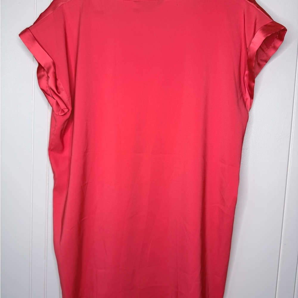 Express Women's Red V-Neck Blouse - Picture 4 of 4